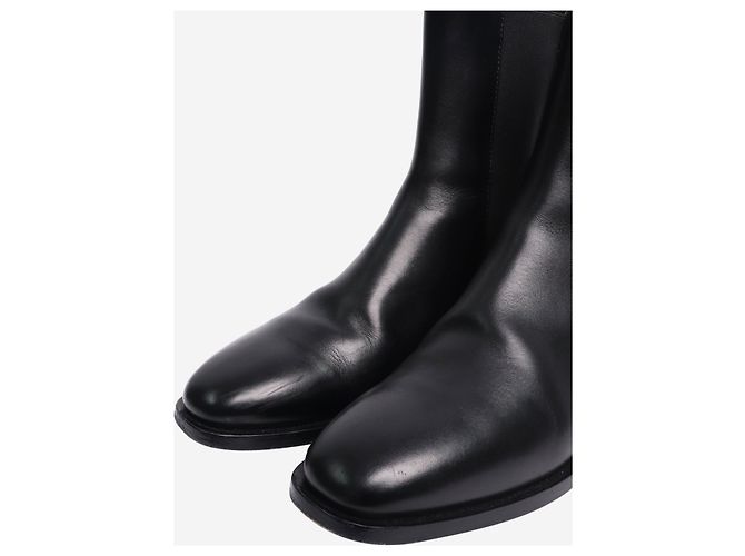 The row Black leather Chelsea ankle boots - size EU 38 - view 4