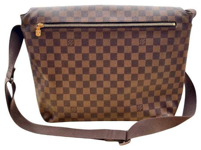 Louis Vuitton Brooklyn Porte-documents marron en toile GM - vue 2