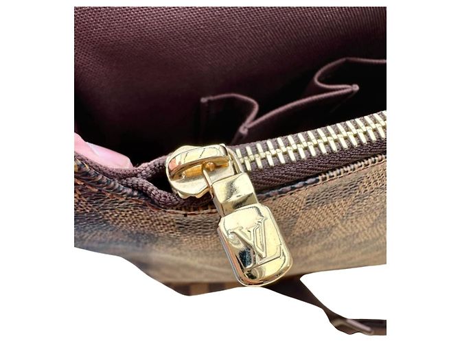 Louis Vuitton Brooklyn Porte-documents marron en toile GM - vue 7