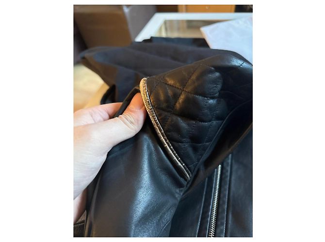Chaqueta de piel de cordero Chanel Negro - vista 11