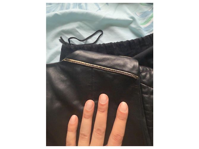 Chaqueta de piel de cordero Chanel Negro - vista 8