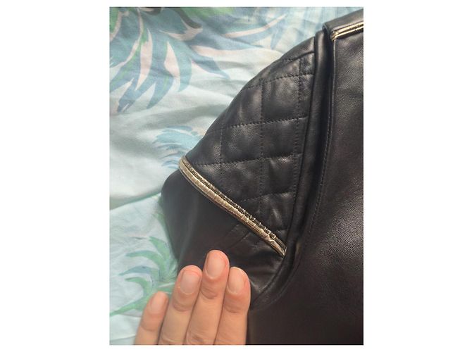 Chaqueta de piel de cordero Chanel Negro - vista 9