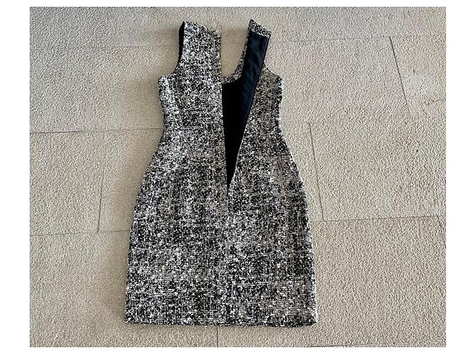 Ärmelloses Kleid Proenza Schouler Größe 2 US (34-36) Schwarz Beige Aus weiß - Ansicht 6