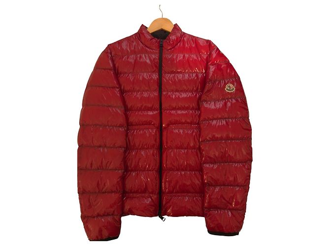 Moncler Jacket Men Red Agar Jacket Size 3 Size L No Defects Moncler Puffer - view 2