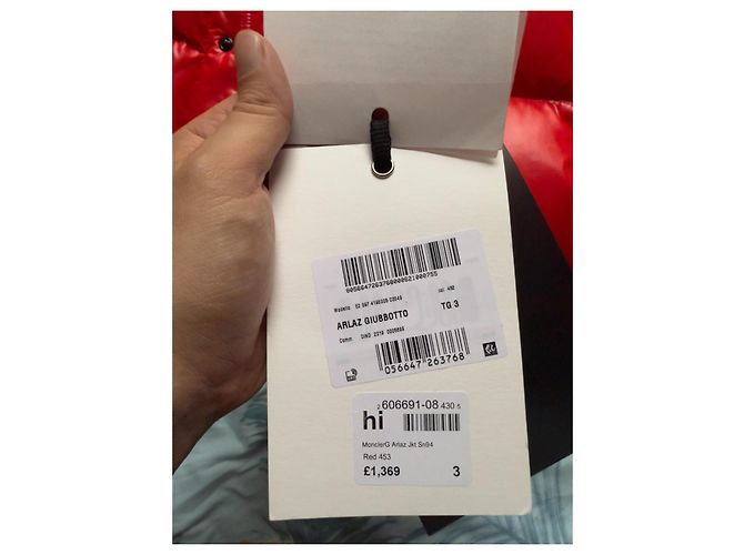 Giacca Moncler Grenoble Arlaz Rossa Taglia 3 (L) BNWT Rosso - vista 19