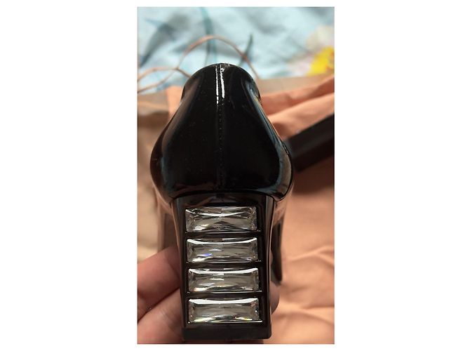 Miu Miu Lacklederabsätze EU37.5 Schwarz - Ansicht 5
