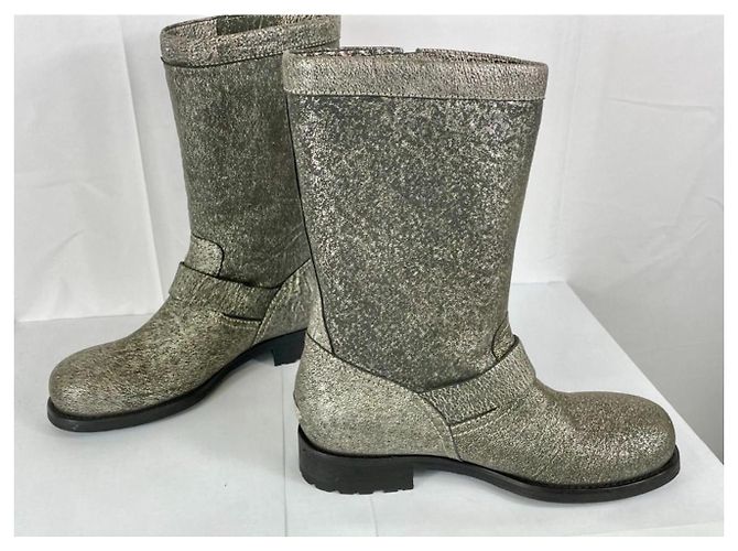 Botas Jimmy Choo de tela gris - vista 5