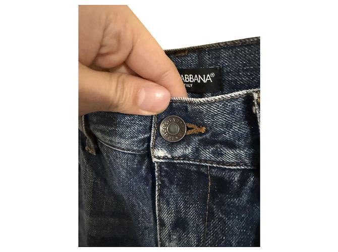 Pantaloni in denim Dolce & Gabbana Blu - vista 6