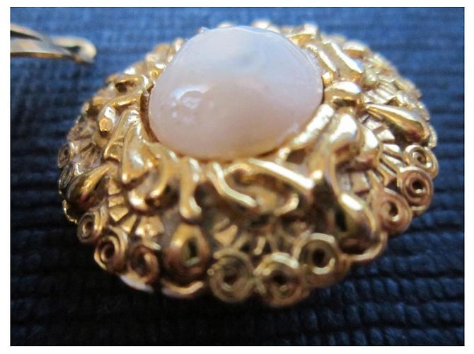 Chanel Ohrringe in Gold und Perle Golden - Ansicht 5