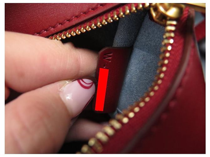 Céline BOLSA DE MÃO CELINE TIE BAG MINI COURO VERMELHO 25CM - vista 12