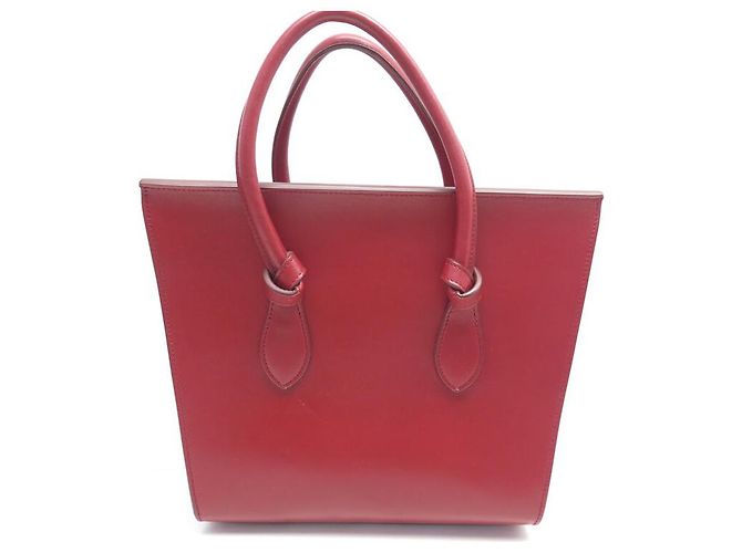 Céline BOLSA DE MÃO CELINE TIE BAG MINI COURO VERMELHO 25CM - vista 3