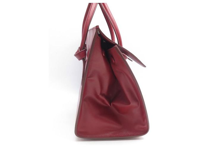 Céline BOLSA DE MÃO CELINE TIE BAG MINI COURO VERMELHO 25CM - vista 5