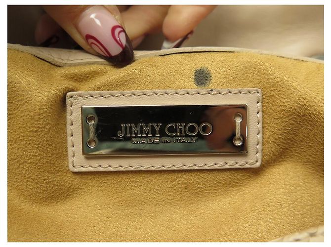 JIMMY CHOO ROSALIE HANDTASCHE AUS PYTHONLEDER Roh - Ansicht 12