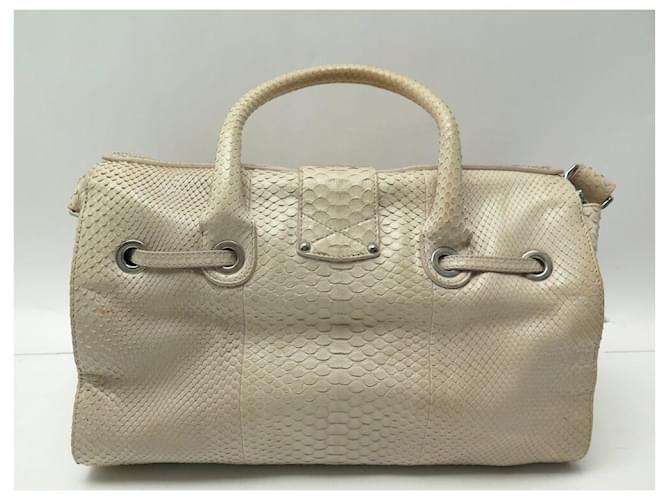 JIMMY CHOO ROSALIE HANDTASCHE AUS PYTHONLEDER Roh - Ansicht 2