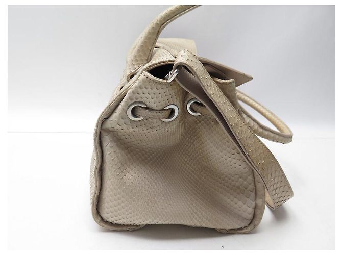 JIMMY CHOO ROSALIE HANDTASCHE AUS PYTHONLEDER Roh - Ansicht 4