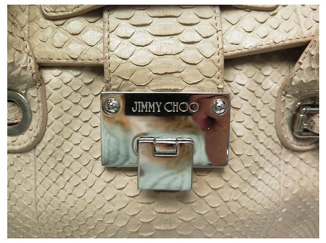 JIMMY CHOO ROSALIE HANDTASCHE AUS PYTHONLEDER Roh - Ansicht 6