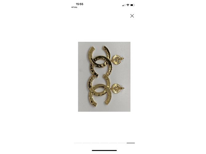 Coco Crush Orecchini Chanel dorati in metallo D'oro - vista 2
