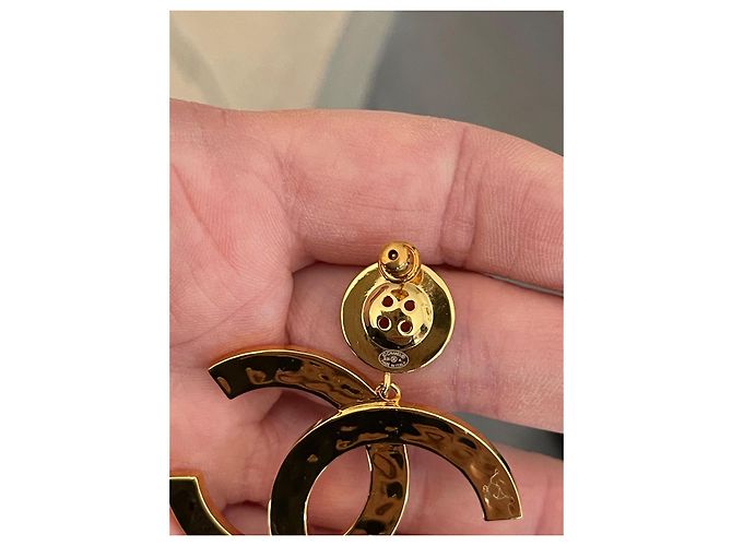 Coco Crush Orecchini Chanel dorati in metallo D'oro - vista 4