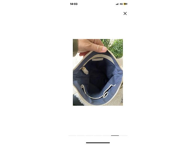 Sonia Rykiel Borsa a tracolla in pelle crema Crudo - vista 5