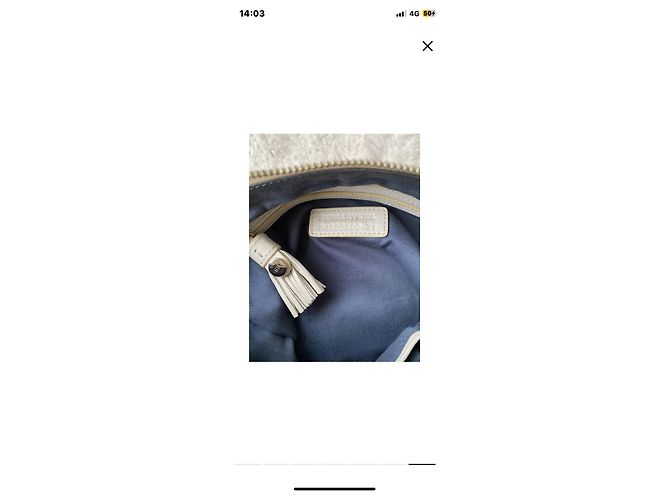 Sonia Rykiel Borsa a tracolla in pelle crema Crudo - vista 6