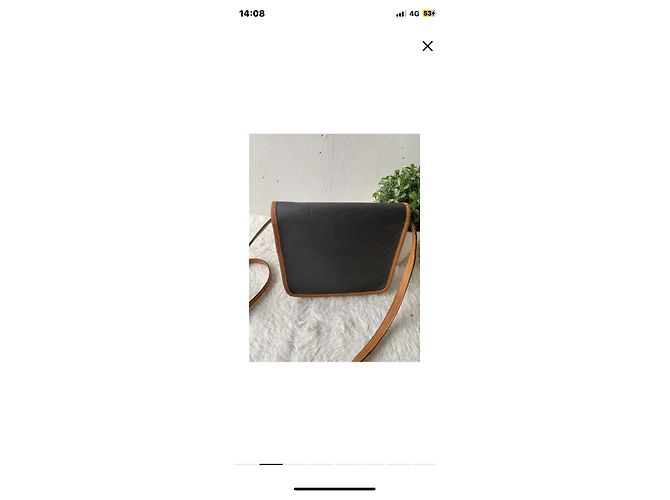 Borsa a mano Lanvin in pelle grigio scuro Grigio antracite - vista 2