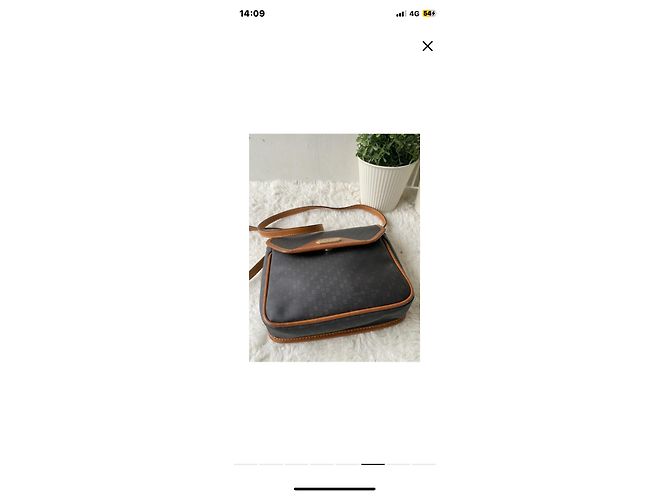 Borsa a mano Lanvin in pelle grigio scuro Grigio antracite - vista 4