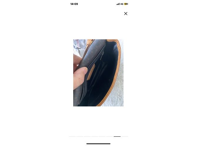Borsa a mano Lanvin in pelle grigio scuro Grigio antracite - vista 5