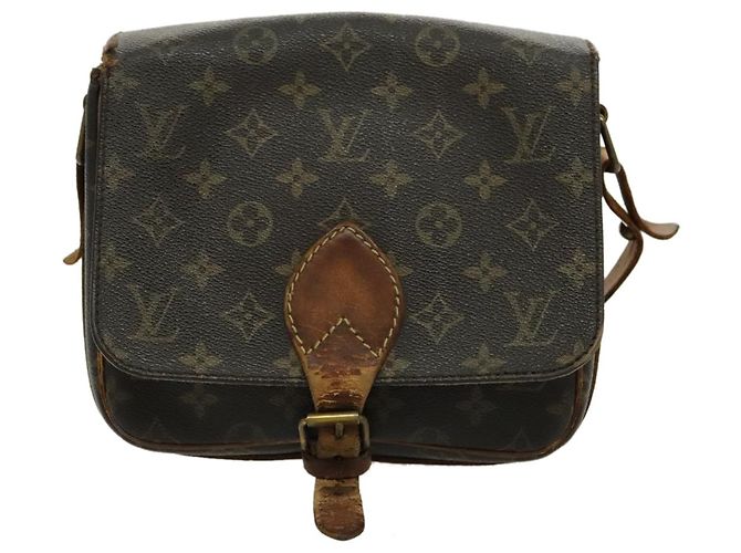 LOUIS VUITTON Monogram Cartouchiere MM Borsa a Spalla M51253 LV Auth bs19087 Monogramma - vista 13