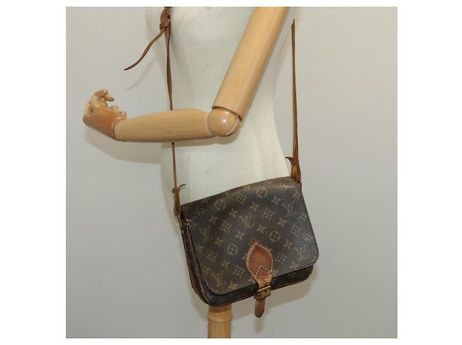 LOUIS VUITTON Monogram Cartouchiere MM Borsa a Spalla M51253 LV Auth bs19087 Monogramma - vista 29