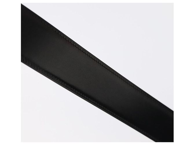 Hermès Cinturón HERMES Constance Cinturón Cuero 42,9" Negro Oro Auth am7024A Dorado - vista 10