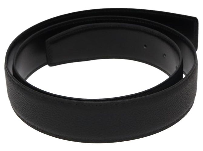 Hermès Cinturón HERMES Constance Cinturón Cuero 42,9" Negro Oro Auth am7024A Dorado - vista 2