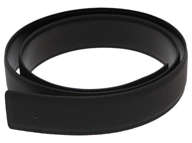 Hermès Cinturón HERMES Constance Cinturón Cuero 42,9" Negro Oro Auth am7024A Dorado - vista 3