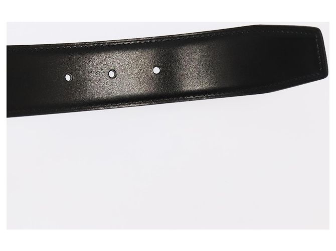 Hermès Cinturón HERMES Constance Cinturón Cuero 42,9" Negro Oro Auth am7024A Dorado - vista 7