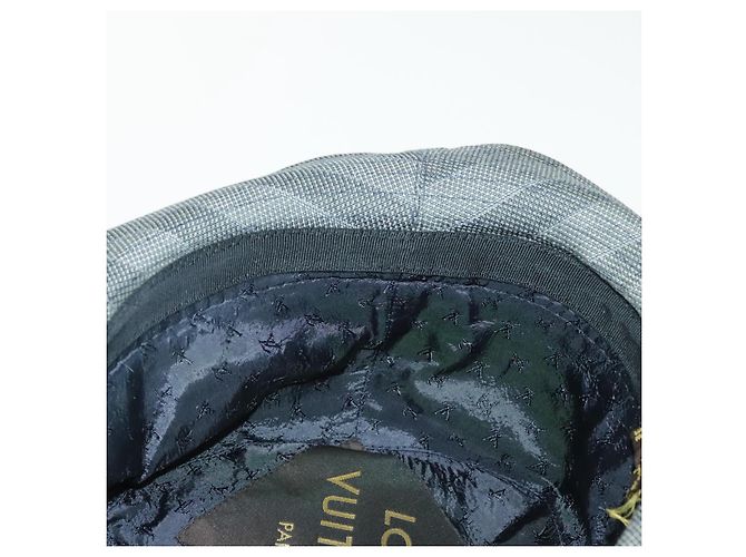 Cappello LOUIS VUITTON in cotone grigio LV Auth bs19057 Marrone - vista 11