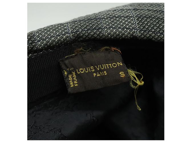 Cappello LOUIS VUITTON in cotone grigio LV Auth bs19057 Marrone - vista 12