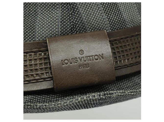 Cappello LOUIS VUITTON in cotone grigio LV Auth bs19057 Marrone - vista 7