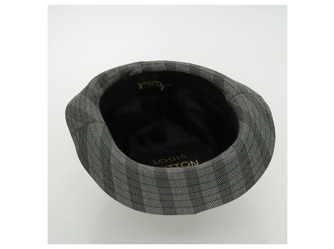 Cappello LOUIS VUITTON in cotone grigio LV Auth bs19057 Marrone - vista 8