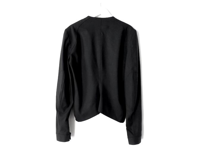 Giacca biker slim con logo popper e zip Christian Dior x Galliano SS04 Nero - vista 3