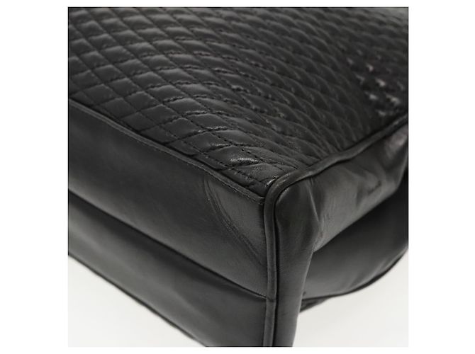 Borsa a spalla BALLY in pelle nera e oro Auth fm3969 Nero D'oro - vista 15