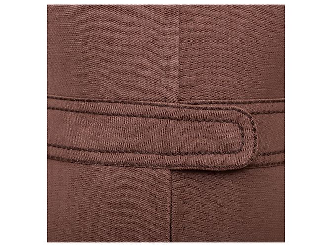 Autre Marque Réty Couture Etuikleid Braun - Ansicht 11