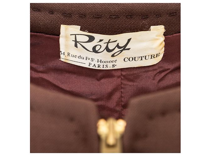 Autre Marque Réty Couture Etuikleid Braun - Ansicht 15