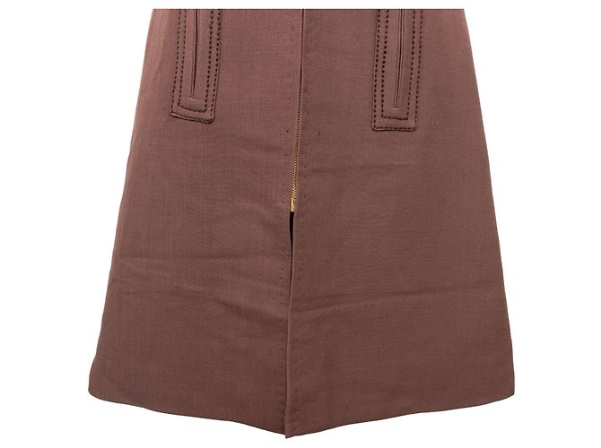Autre Marque Réty Couture Etuikleid Braun - Ansicht 5