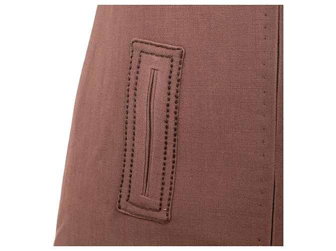Autre Marque Réty Couture Etuikleid Braun - Ansicht 6