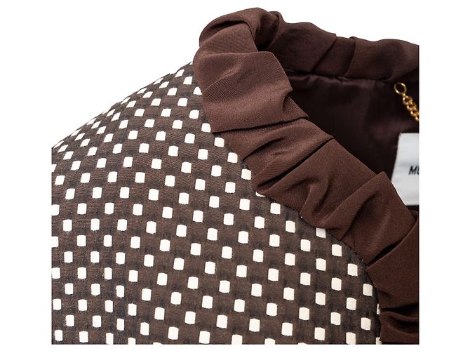 Set di abito e giacca a scacchi Moschino Marrone - vista 11
