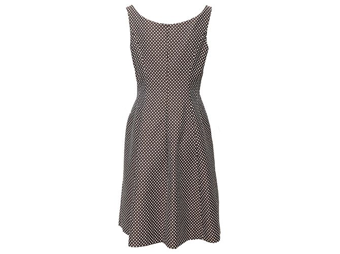 Set di abito e giacca a scacchi Moschino Marrone - vista 4