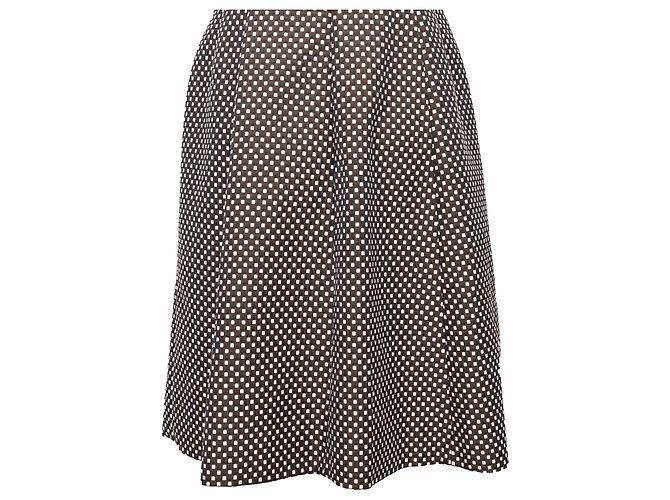 Set di abito e giacca a scacchi Moschino Marrone - vista 9