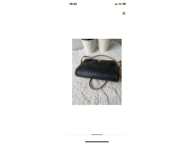 Borsa a spalla Christian Dior marrone in tessuto - vista 3