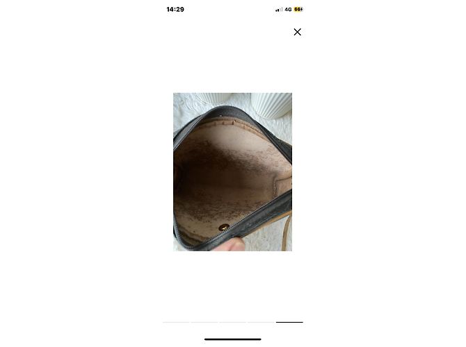 Borsa a spalla Christian Dior marrone in tessuto - vista 4