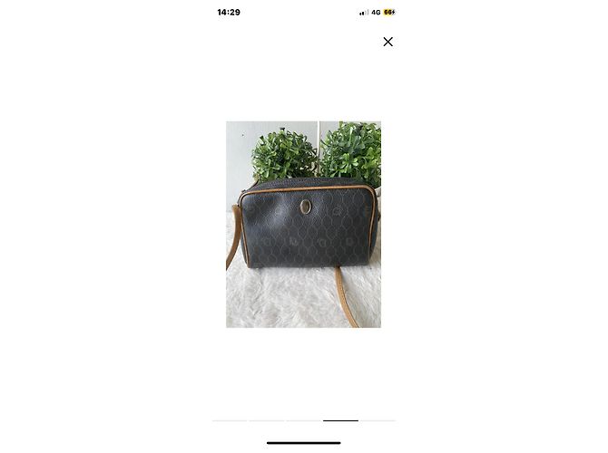 Borsa a spalla Christian Dior marrone in tessuto - vista 5