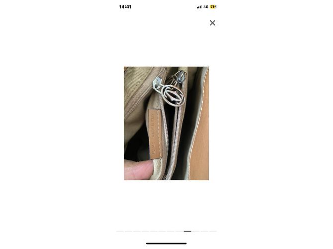 Cartier Marcelo Handtasche aus Leder Camel Kamel - Ansicht 7